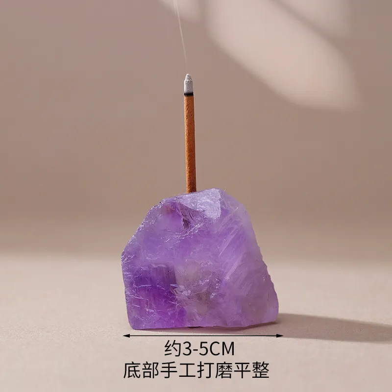 Natural White Pink Amethyst Raw Stone Incense Insert Crystal Ore for Buddha Incense Burner Incense Holder Diffuser Stone Base Wholesale 20