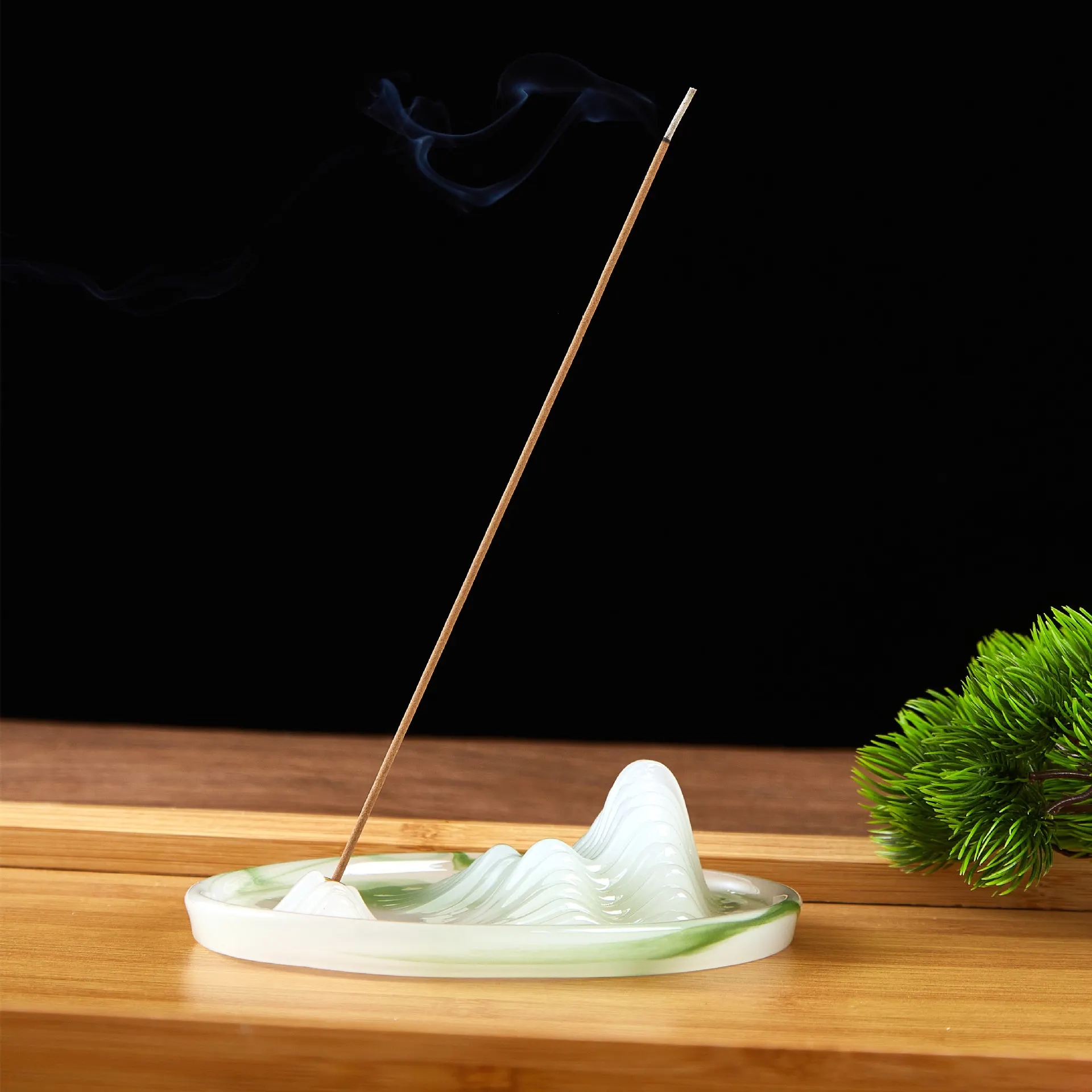 Creative Qianli Jiangshan Fragrance Insertion Fragrance Pet Tea Table Ornaments Household Line Incense Incense Incense Furnace Cultural and Creative Gift