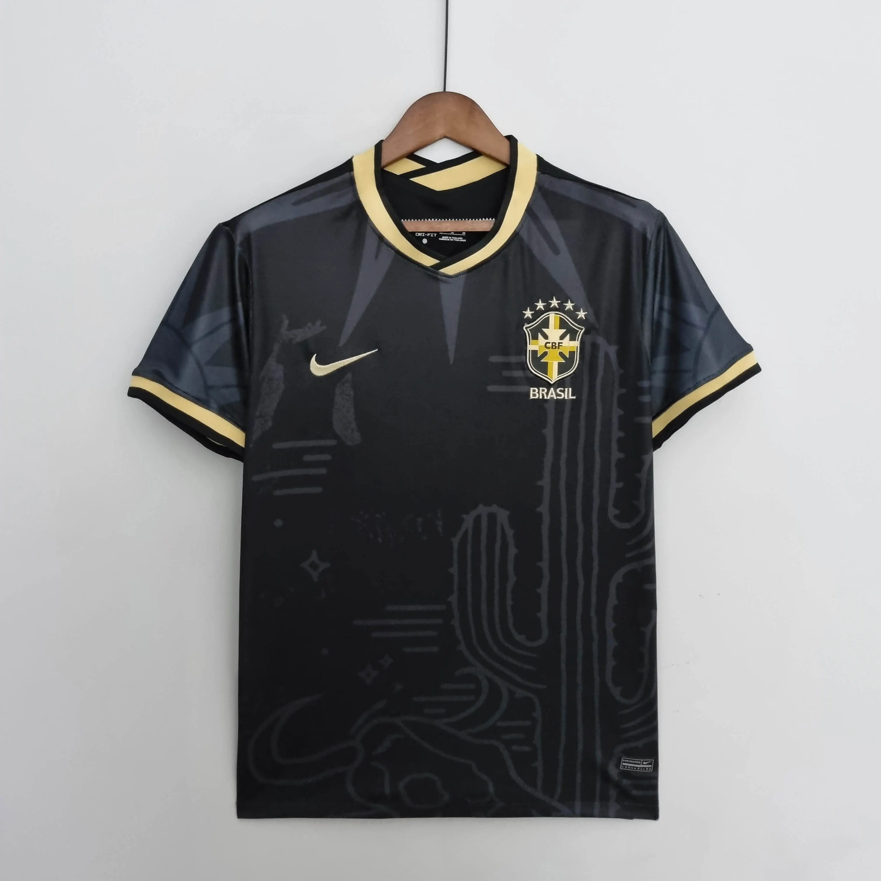 2022 Brazil Special Edition Black Soccer Jersey