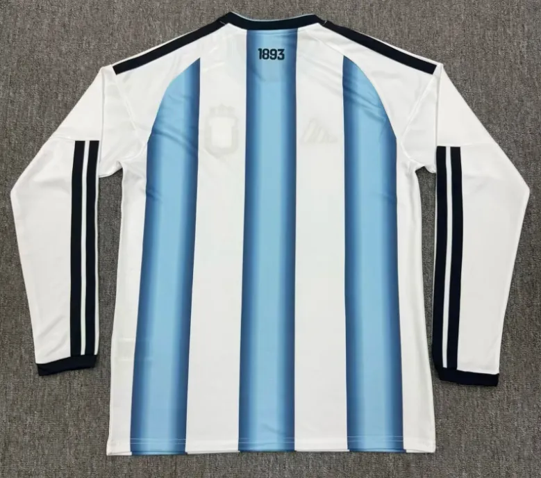 2026 Long Sleeve  Version Argentina Home Jersey 1:1 Thai Quality