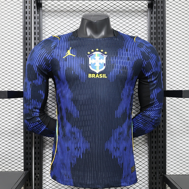 2026 Long sleeves Player Version Brazil Away Football Shirt 1:1 Thai Quality