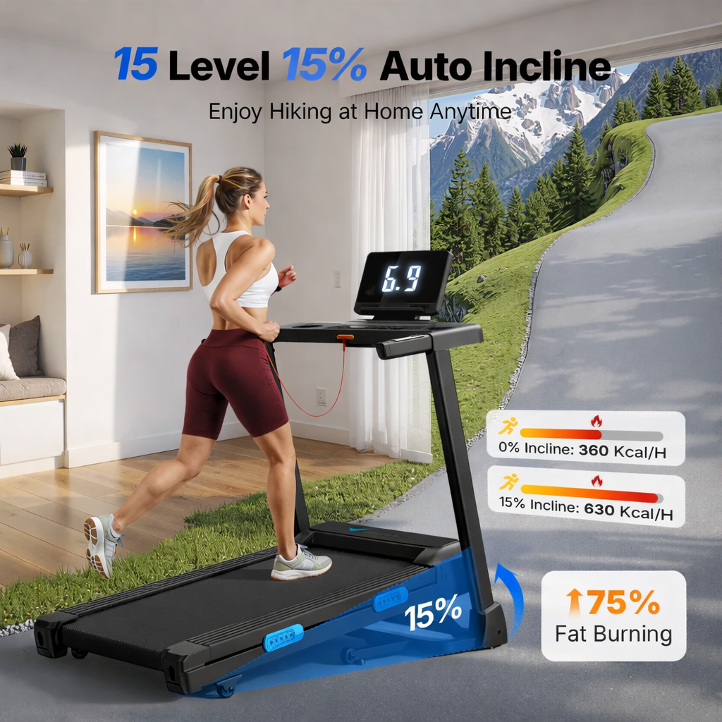 Premium Foldable Incline Treadmill