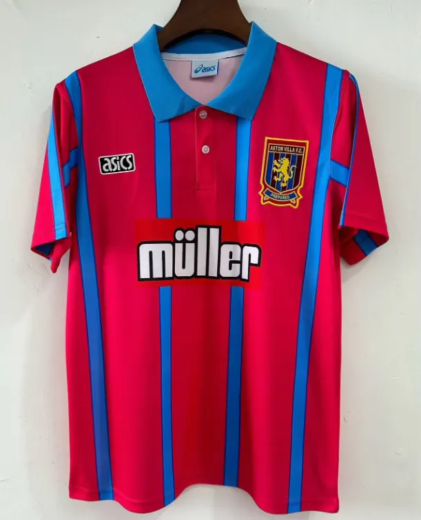 1993-1995 Retro Aston Villa Home Football Shirt 1:1 Thai Quality