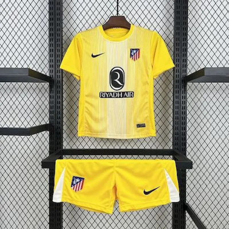 2025/2026 Atletico Madrid Goalkeeper Football Jersey 1:1 Thai Quality Kids Size