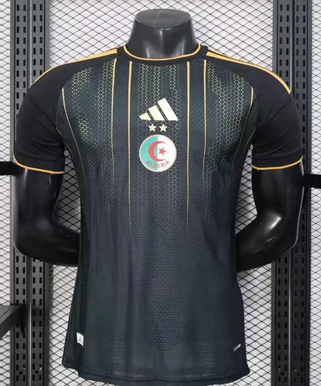 2026 Player Algeria National Team Training Suit Black Football Shirt 1:1 Thai Quality