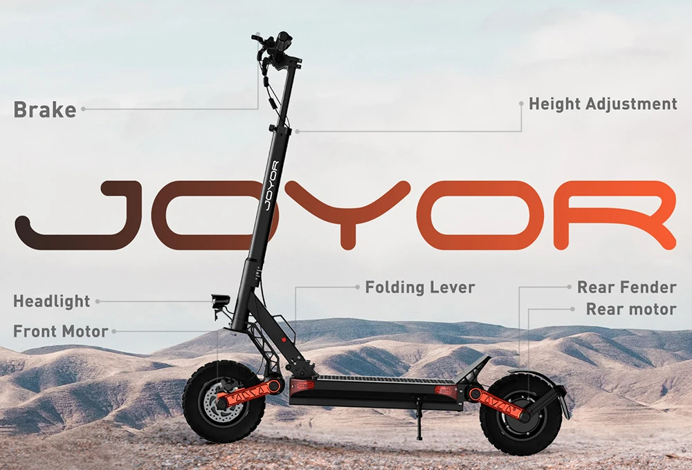 Joyor S10S-Z Hydraulic Spring Suspension System and Brakes