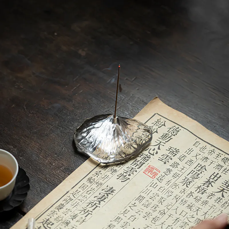 New Crystal Glass Incense Holder with Fuji Mountain Design, Transparent Incense Burner, Home Zen Ornament with Lid 8