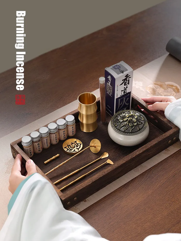 Beginner Powder Incense Burner Kit - Chinese Ceramic Set 11
