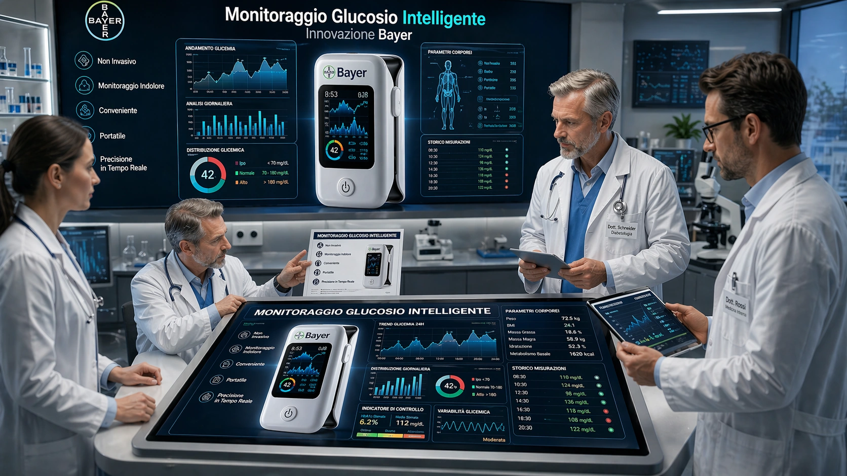 Display chiaro e dati leggibili