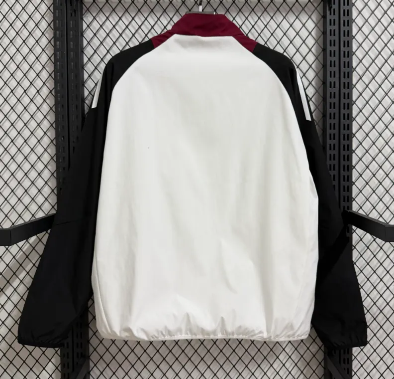 2025/2026 Manchester United Windbreaker Black and white 1:1 Thai Quality