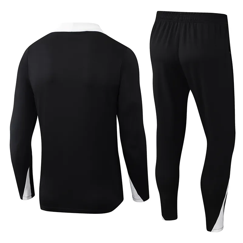 2025/2026 Chelsea Half-Pull Training Suit Black Football Shirt 1:1 Thai Quality Set