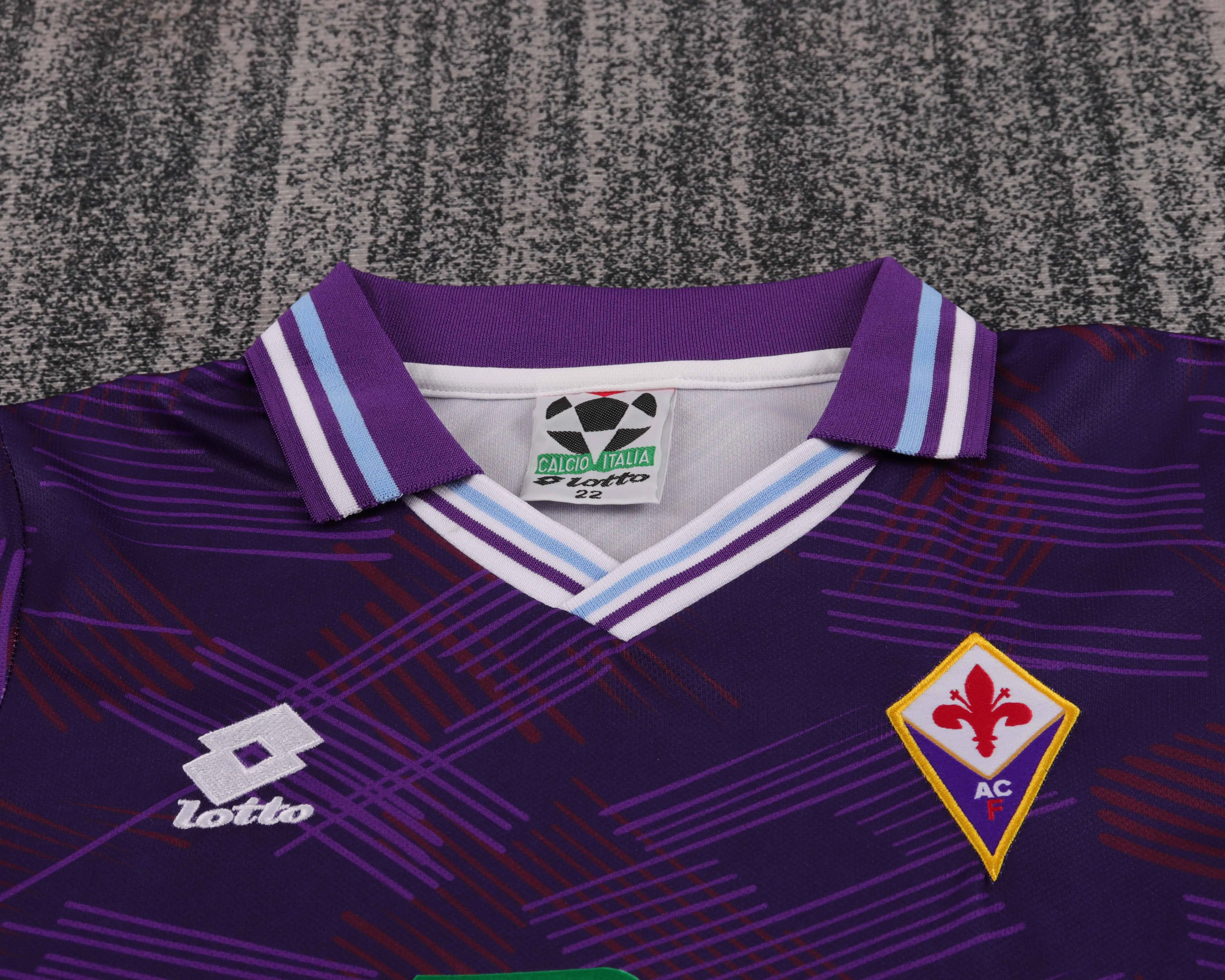 1992-1993 Retro Fiorentina Home Football Shirt 1:1 Thai Quality Kids Size