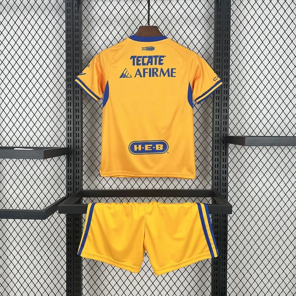 2025/2026 Tigres Home Football Jersey 1:1 Thai Quality Kids Size