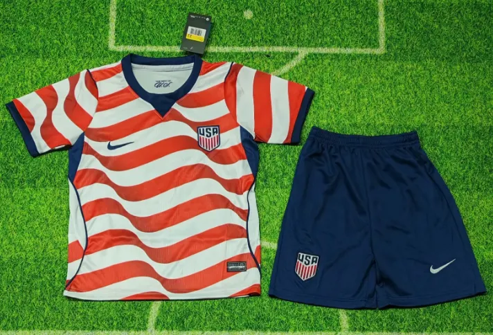 2026 United States National team Home Football Shirt 1:1 Thai Quality Kids Size