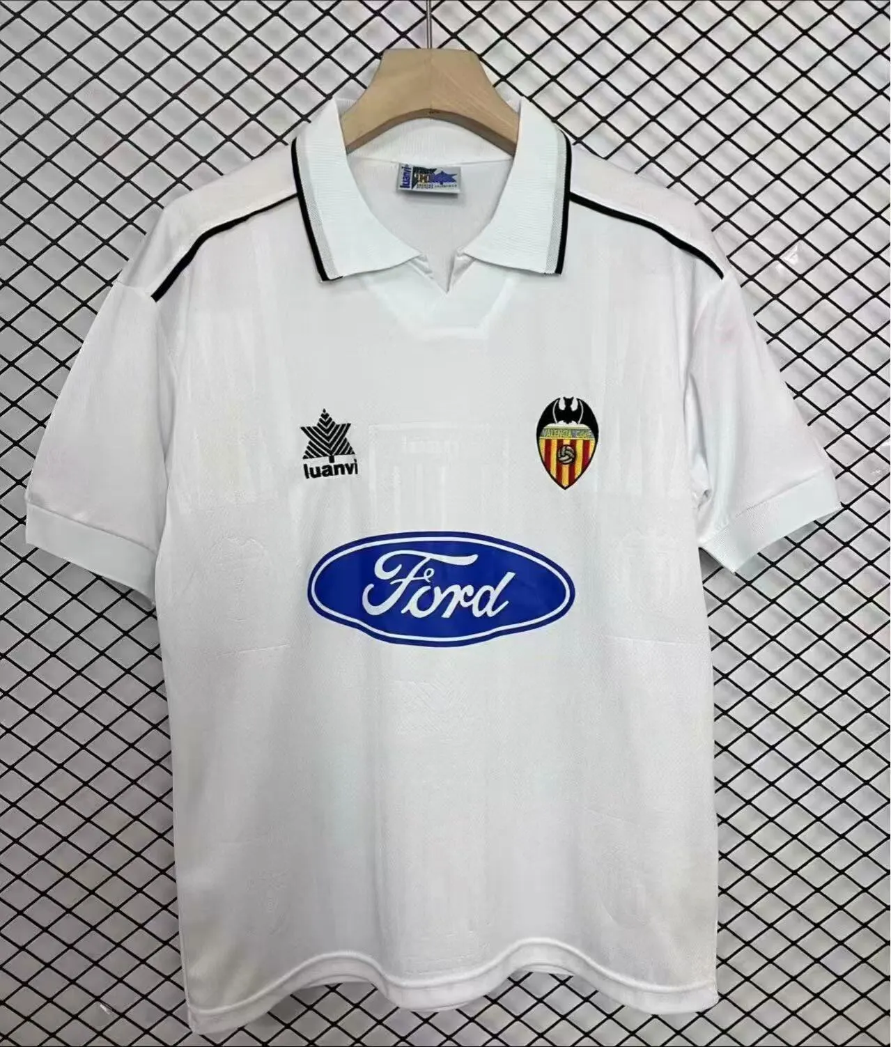 1996/1997 Retro Valencia Home Football Shirt 1:1 Thai Quality