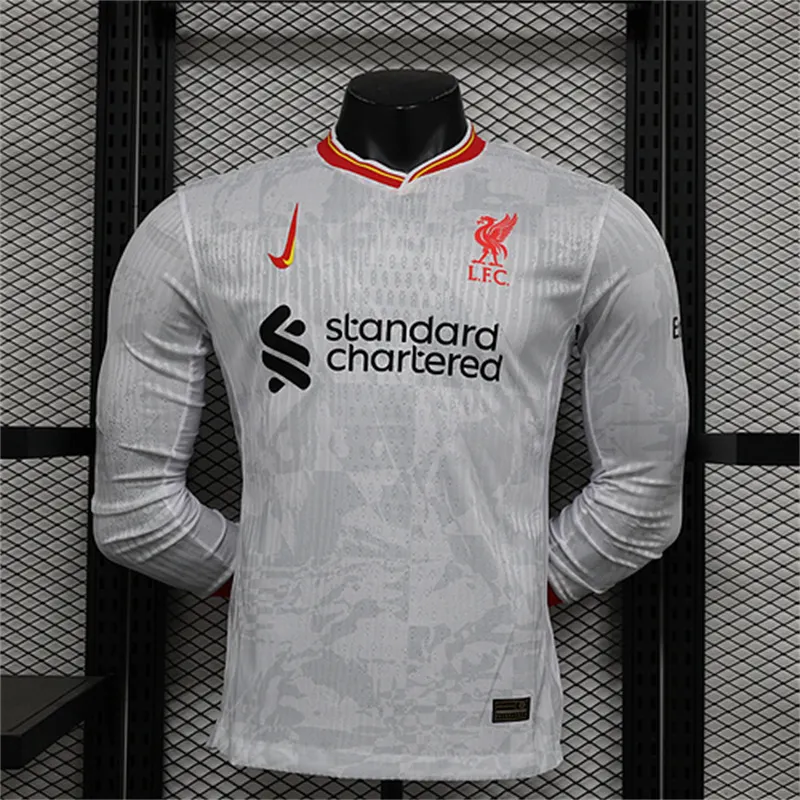 2024/2025 Long Sleeve Liverpool Third Away Player Version Football Shirt 1:1 Thai Quality