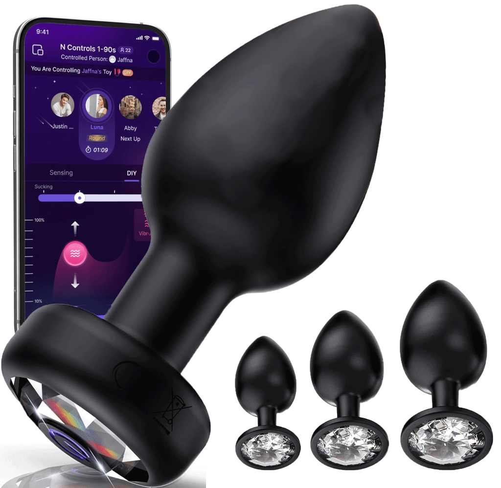 anal plug gif Satisfyer Triple Ball-R Beaded Anal Plug