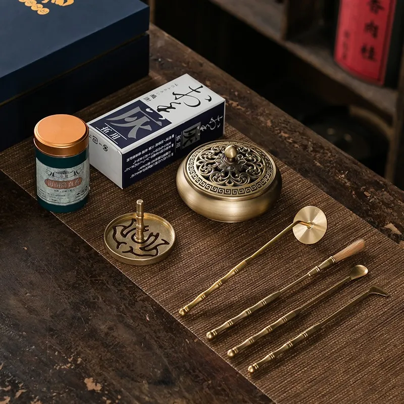 Advanced Brass Incense Burner Kit - Powder Incense Making Set 6