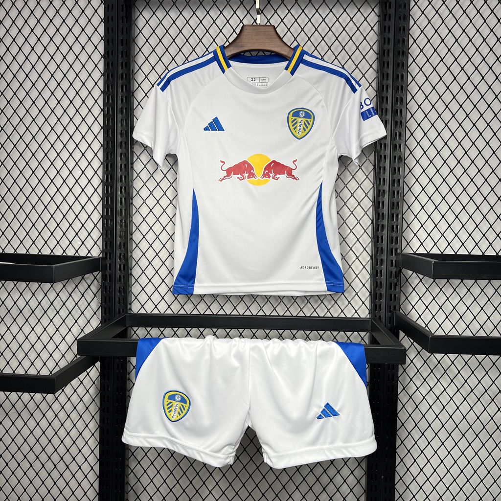 2024/2025 Leeds United Home Football Jersey  Shirt 1:1 Thai Quality Kids Size