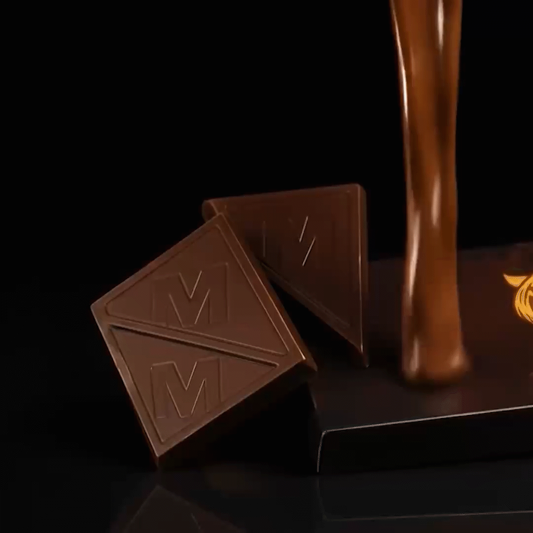 Chocolate melting demonstration