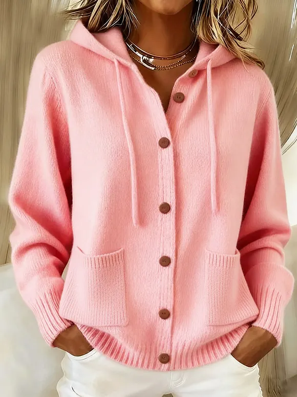 Women's Hooded Cardigan Sweater