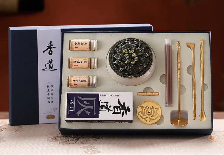 Beginner Powder Incense Burner Kit - Chinese Ceramic Set 5