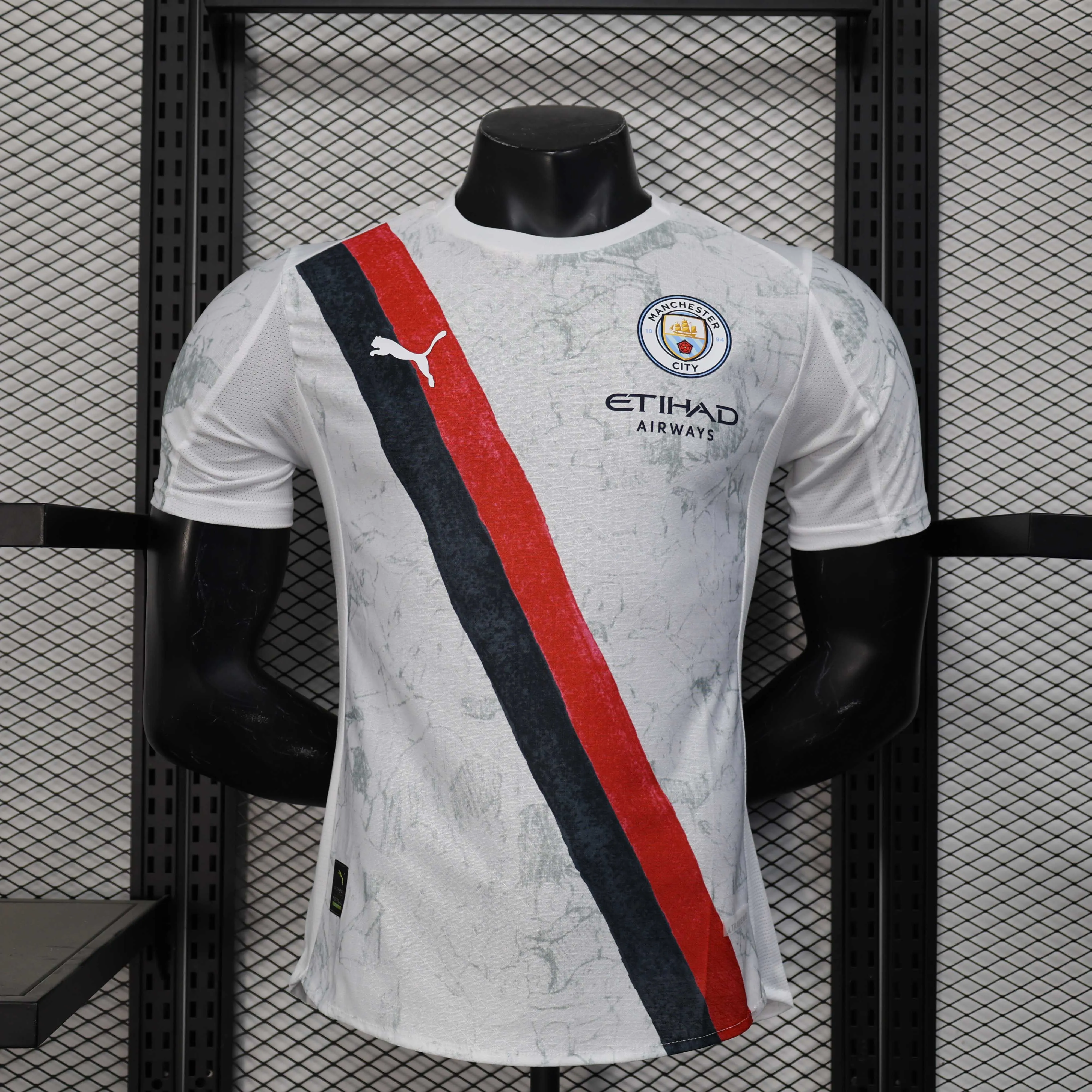 2025/2026 Player Version Manchester City KidSuper Joint Edition White Football Shirt 1:1 Thai Quality