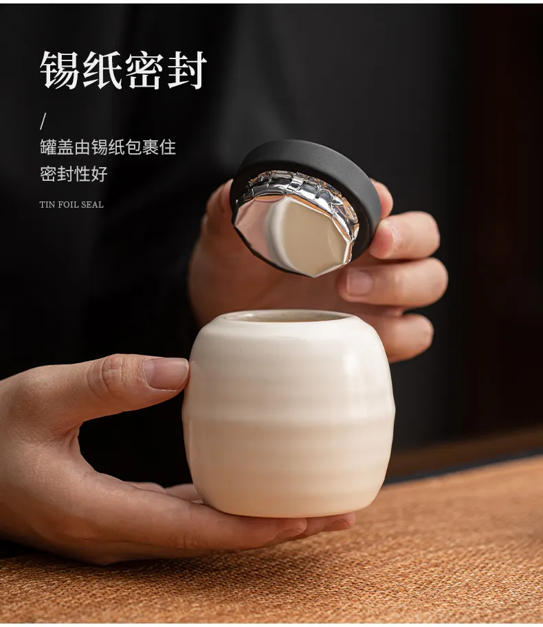 Premium White Ceramic Incense Seal Kit with Powder Jar 26