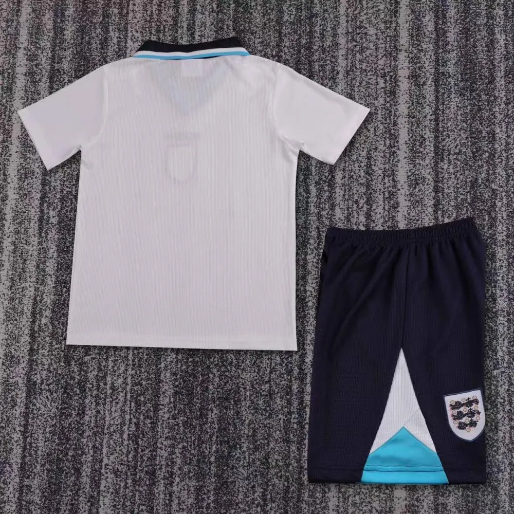1996 Retro England Home Football Shirt 1:1 Thai Quality Kids Size