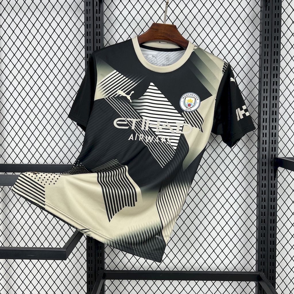 2025/2026 Manchester City Black And Yellow Concept Version Football Jersey 1:1 Thai quality