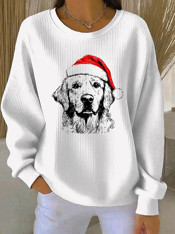 Women's Christmas Print Casual Sweatshirt