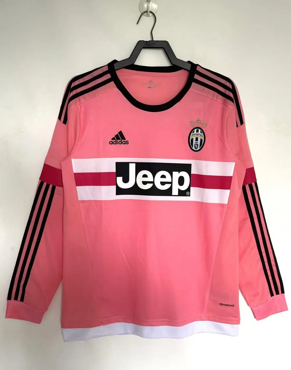 2015/2016 Retro Long Sleeve Juventus Away Soccer Jersey 1:1 Thai Quality