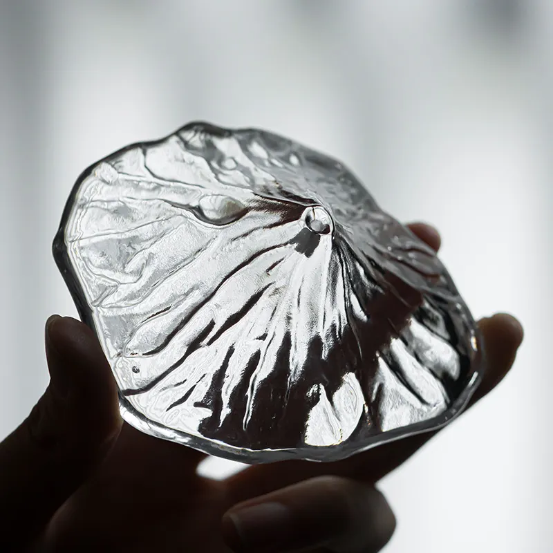 New Crystal Glass Incense Holder with Fuji Mountain Design, Transparent Incense Burner, Home Zen Ornament with Lid 7
