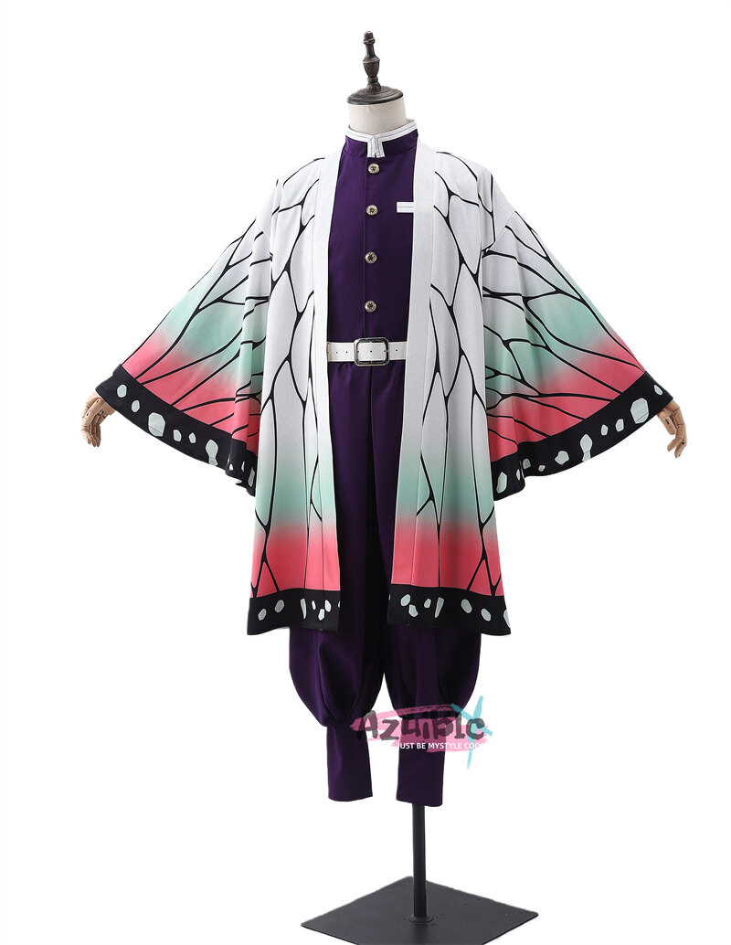 Azuiblc 鬼滅の刃 胡蝶 しのぶ コスプレ衣装 ハロウィン 羽織 蟲柱
