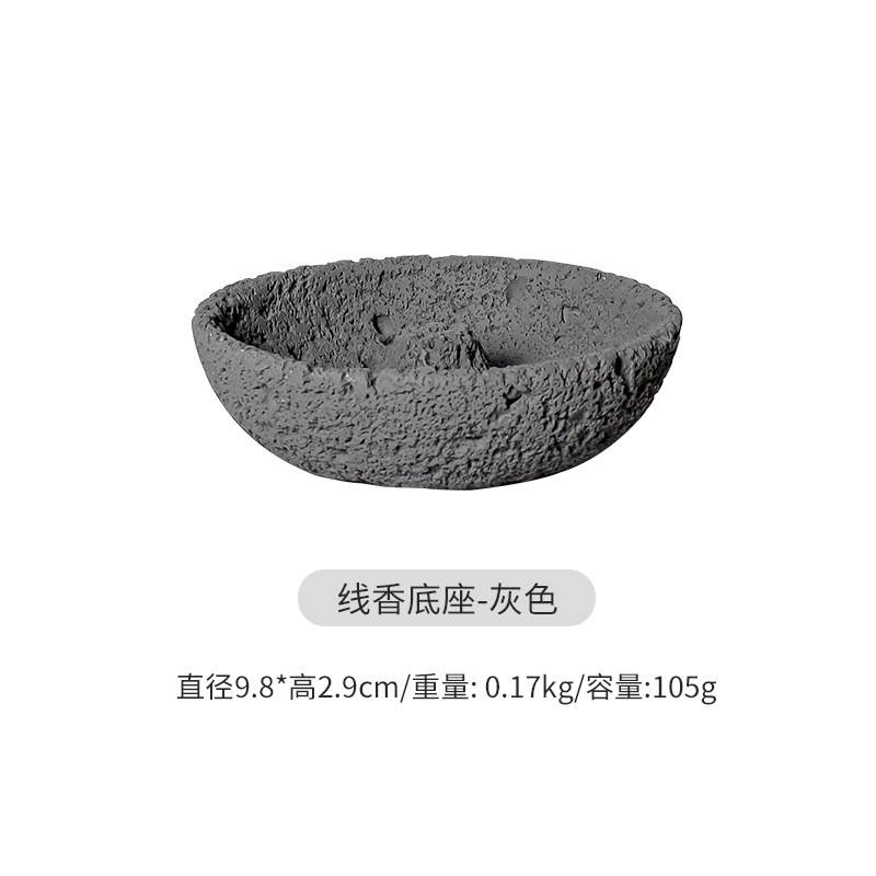 Cement Cross-Border Wabi-Sabi Style Incense Holder Simple Incense Burner Home Indoor Modern Plug-In Incense Base Decoration Ornaments 11
