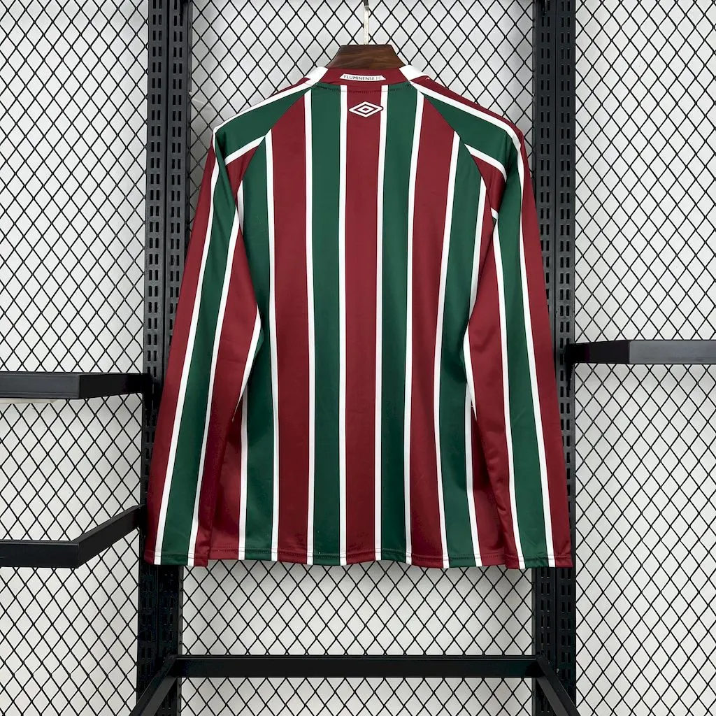 2025/2026 Long Sleeves Fluminense Home Football Jersey 1:1 Thai Quality