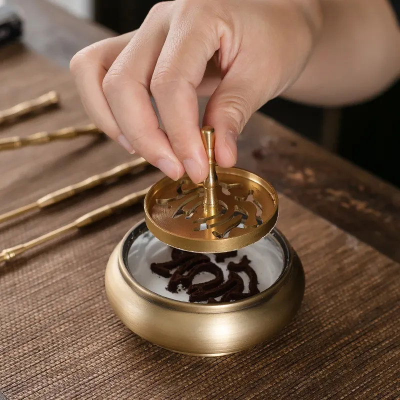 Advanced Brass Incense Burner Kit - Powder Incense Making Set 7