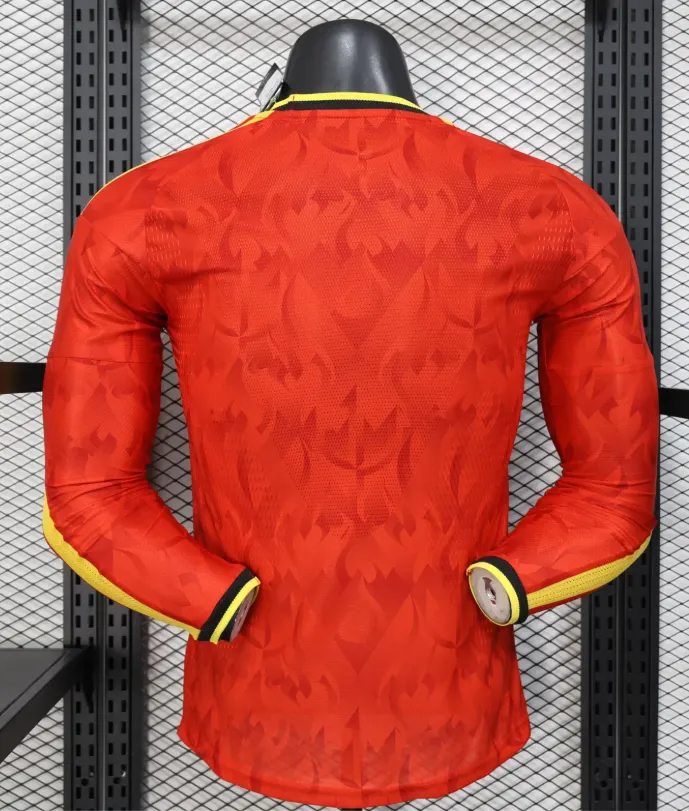 2026 Long Sleeve Player Version Belgium National Team Home Football Shirt 1:1 Thai Quality