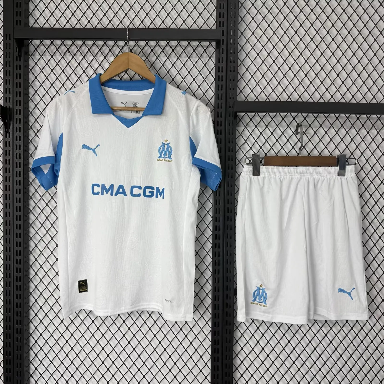 2025/2026 Olympique de Marseille Home Football Shirt 1:1 Thai Quality Kids Size