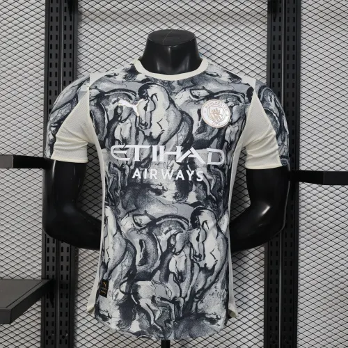 2025/2026 Player Version Manchester City Gray Special Edition Football Jersey 1:1 Thai quality