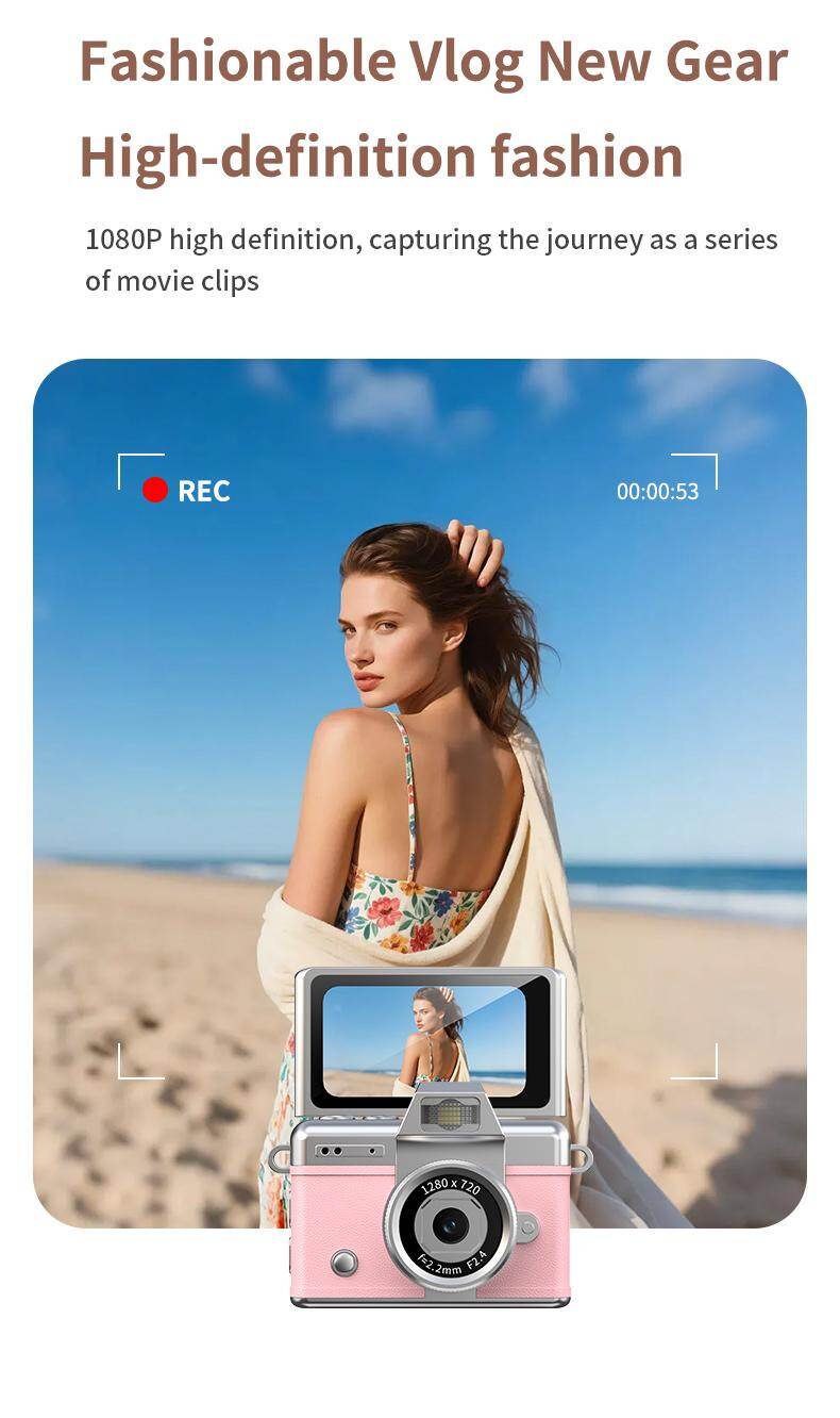 Mini Digital Camera with 1.47 in LCD Screen 1080P Feel of Old 90s Photographs, Keychain Size, Birthday Gifts,Christmas Gifts