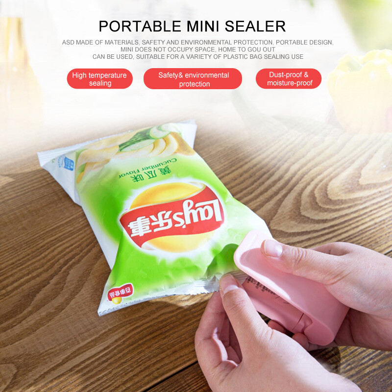 Portable Heat Sealer Plastic Package Storage Bag Mini Sealing Machine Handy Sticker and Seals for Food Snack Kitchen Accessories Portable Heat Sealer Plastic Package Storage Bag Mini Sealing Machine Handy Sticker and Seals for Food Snack Kitchen Accessories