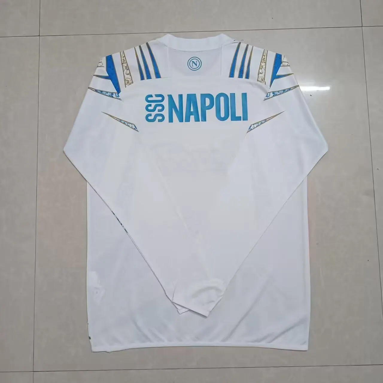 2025/2026 Napoli Long Sleeves Pre Match Training Football Jersey 1:1 Thai Quality