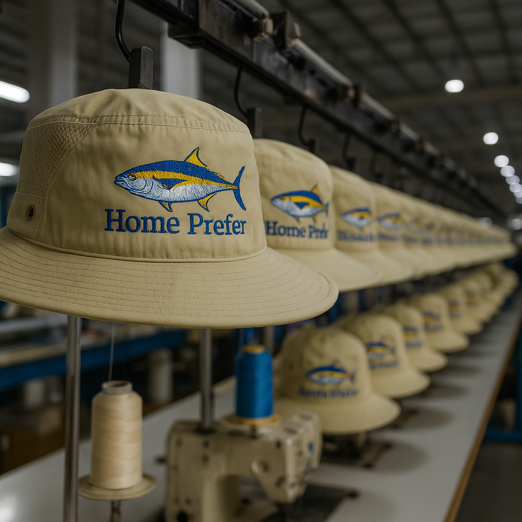 QC inspector checking logo size and position