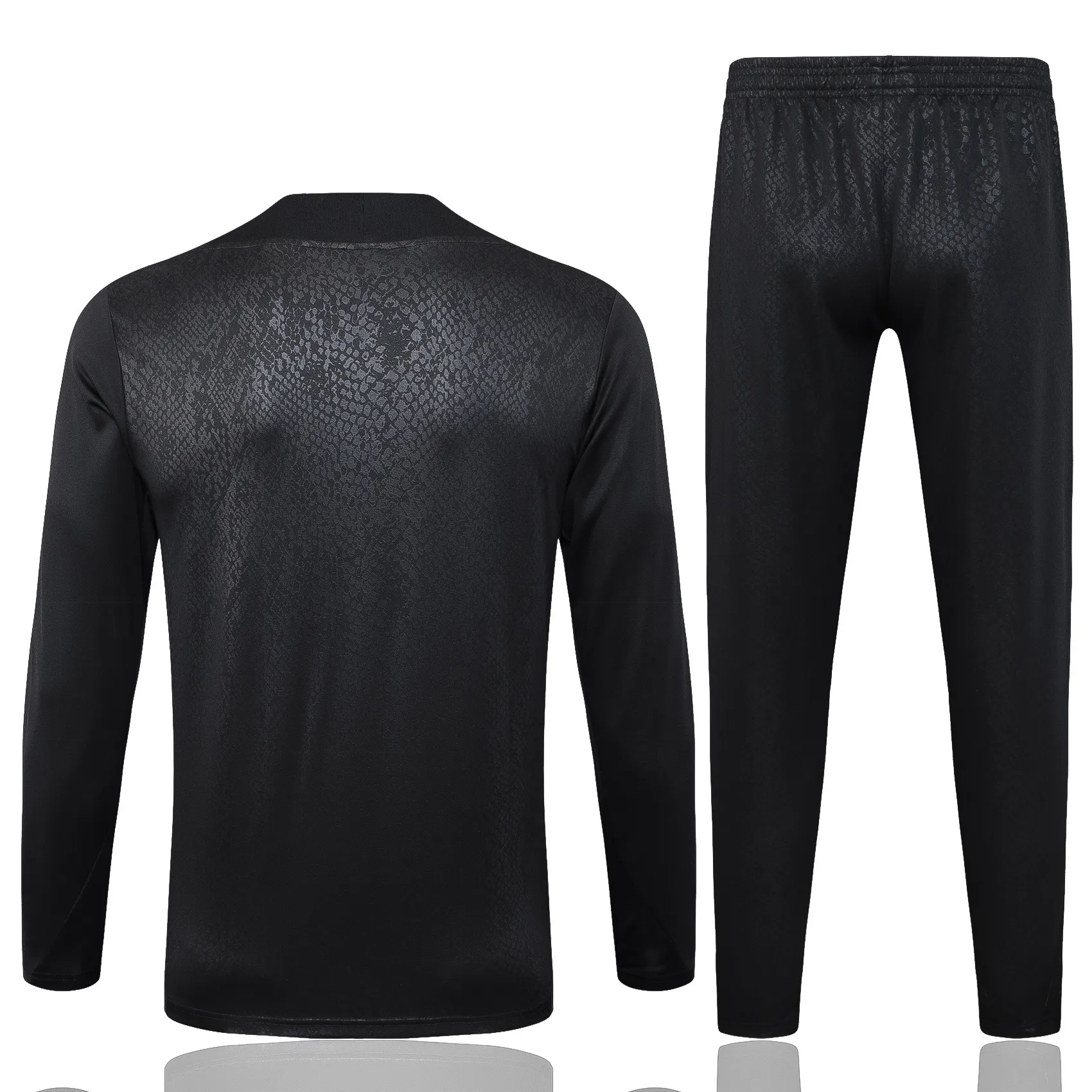 2025/2026 Barcelona Half-Pull Training Suit Black joint edition Jersey Set 01