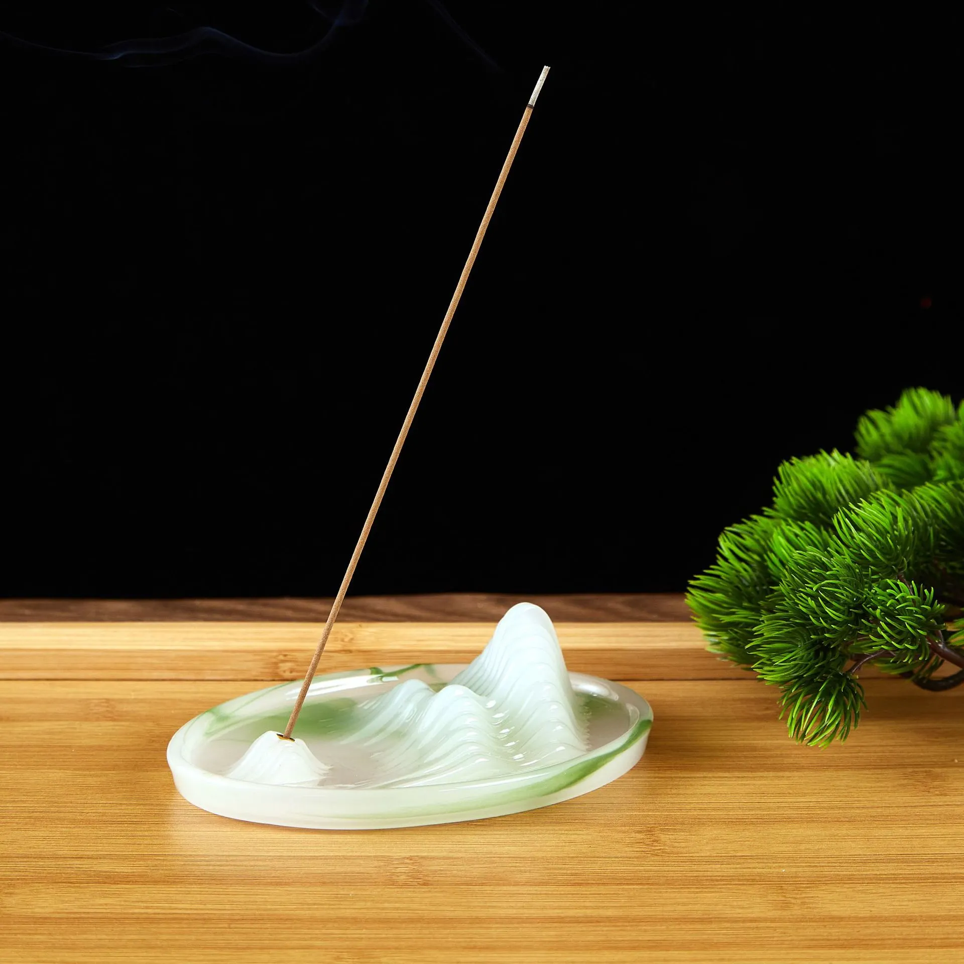 Creative Qianli Jiangshan Fragrance Insertion Fragrance Pet Tea Table Ornaments Household Line Incense Incense Incense Furnace Cultural and Creative Gift 5