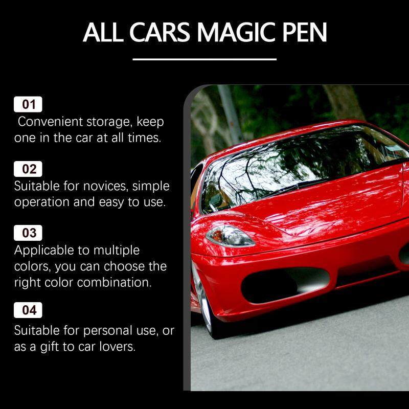 Magic Car Scratch Removal Pen - Auto Paint Touch-Up Tool for Instant Scratch Repair and Shine, Autumn Car Care Must-Have Restoration Maintenance