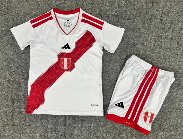 2026 Peru National Team Home Football Shirt 1:1 Thai Quality Kids Size