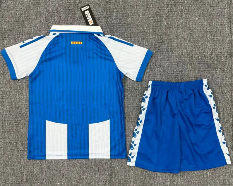 2025/2026 RCD Espanyol Home Football Jersey 1:1 Quality Thai Kids Size