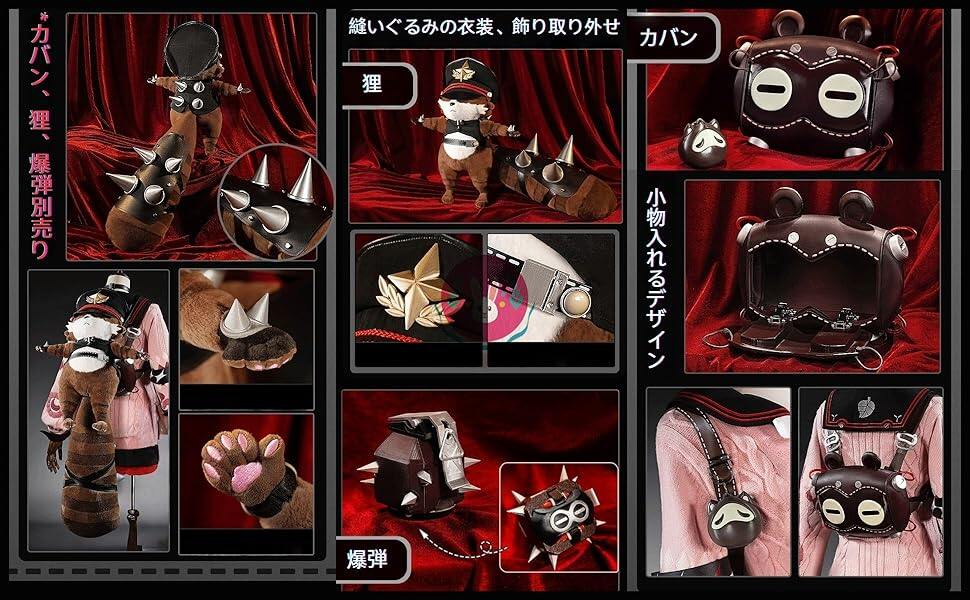 【Azuiblc】コスプレ道具 浮波柚葉 カバン 鞄 狸 ペンダント付き ゼンゼロ コスプレ小物 通勤 日常 JK 可愛い Cosplay グッズ アニメ